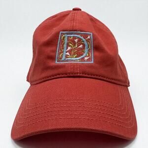 Red “D” Embroidered Dad Hat | Vintage Style Adjustable Cap | Mad Capper